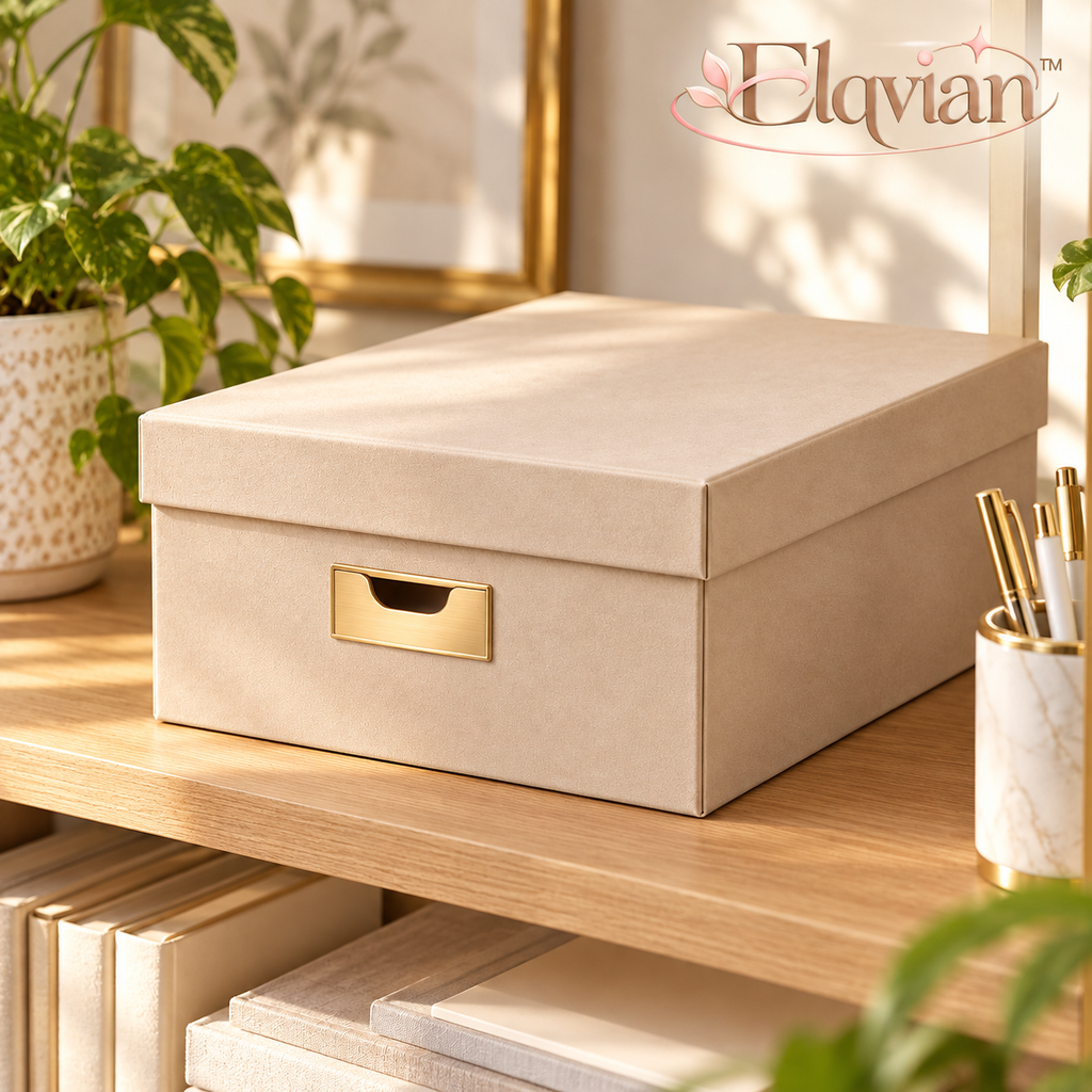 Elqvian™ Decorative Desktop Storage Box