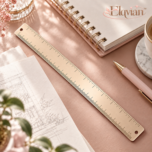Elqvian™ Rose Gold Precision Ruler