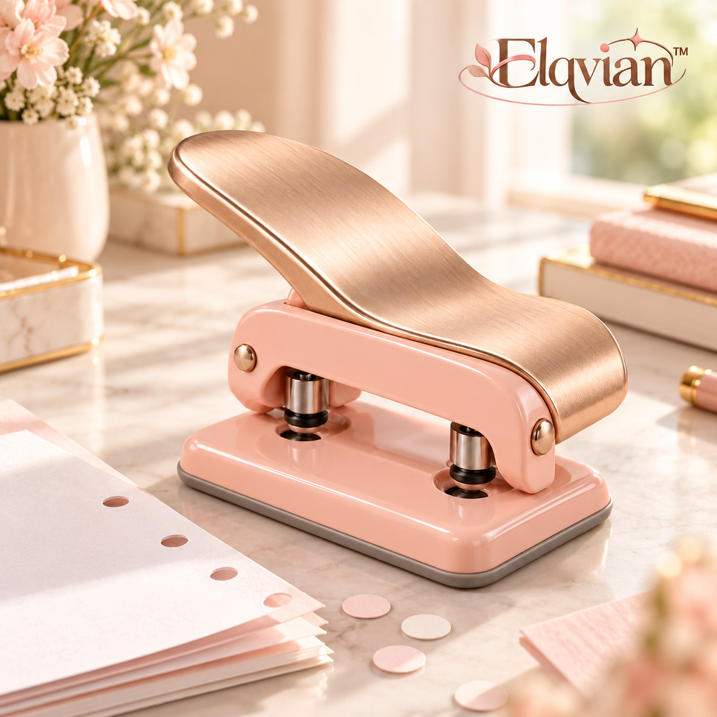 Elqvian™ Premium Desktop Hole Punch