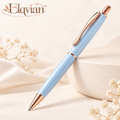Elqvian™ Sky Blue Rose-Gold Ballpoint Pen