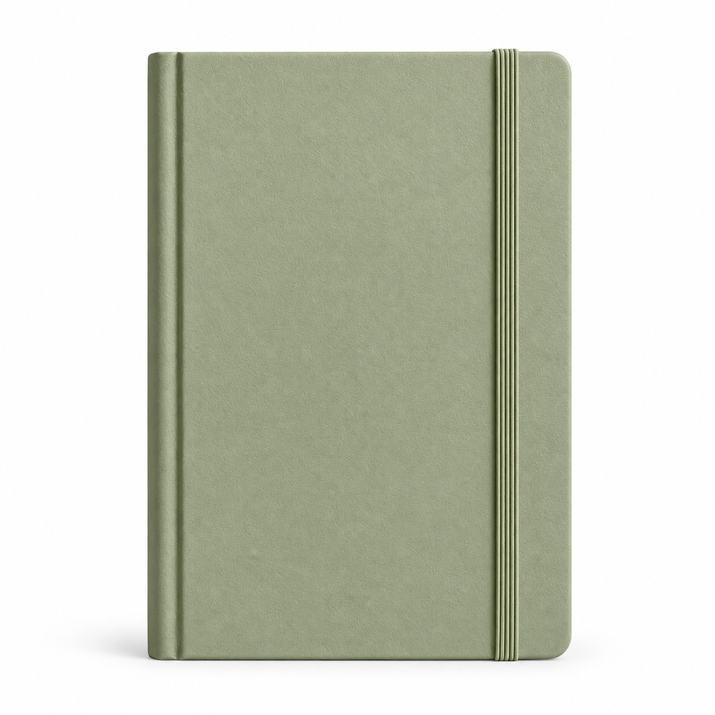 Elqvian™ Sage Green Hardcover Notebook