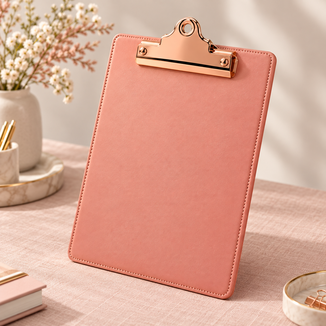 Elqvian Coral Clipboard Lifestyle View