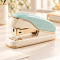 Elqvian™ Mint & Ivory Rose-Gold Stapler