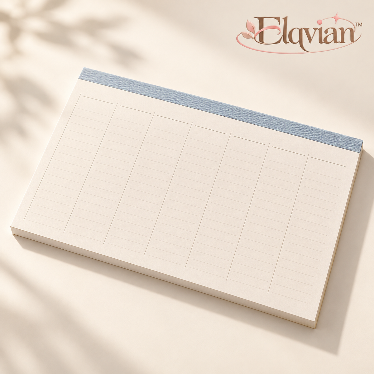 Elqvian™ Minimalist Weekly Desk Planner Pad