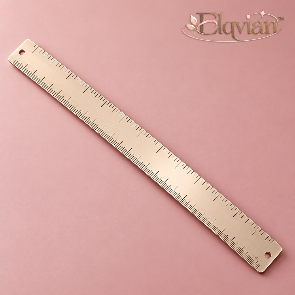 Elqvian™ Rose Gold Precision Ruler