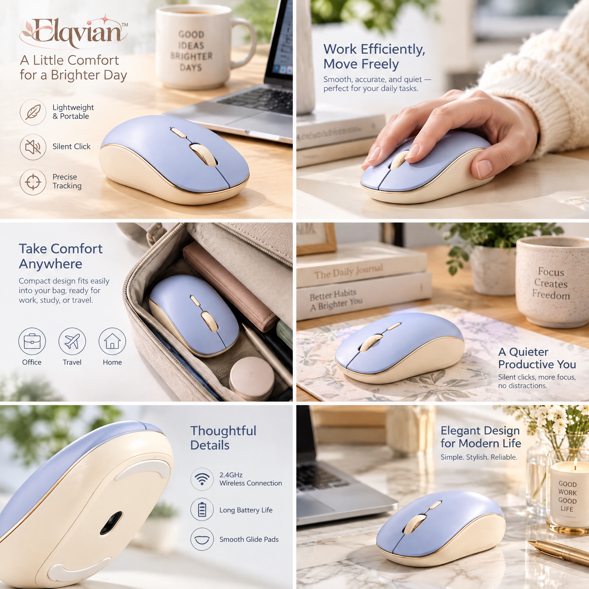 Elqvian Wireless Mouse Detail Presentation