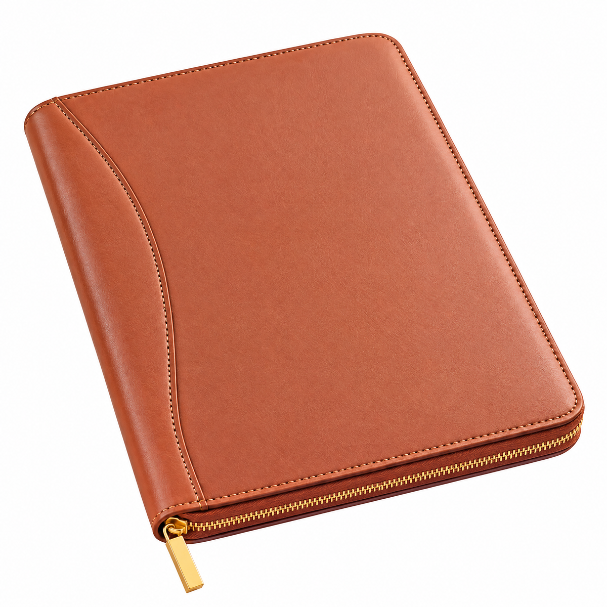 Elqvian™ Premium Leather Notebook with Zipper Closure