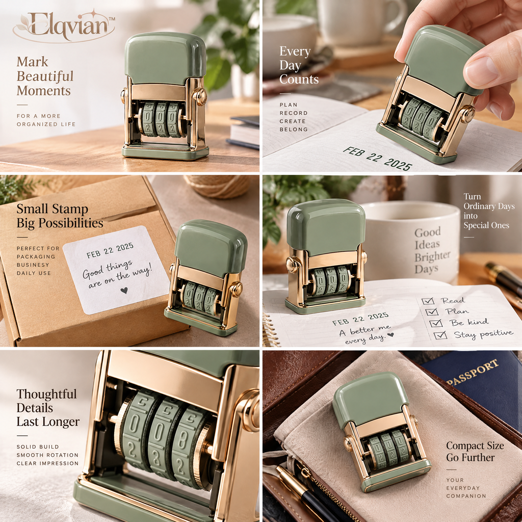 Elqvian™ Compact Date Stamp