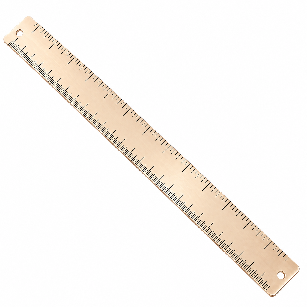 Elqvian™ Rose Gold Precision Ruler